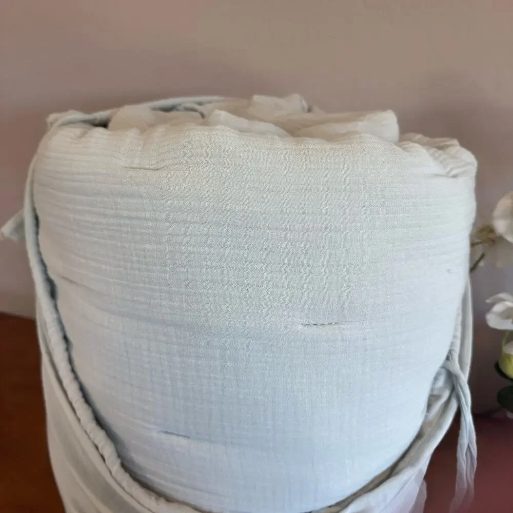 Quince Organic Cotton Gauze Dream Quilt Full/Queen Mist BNWT